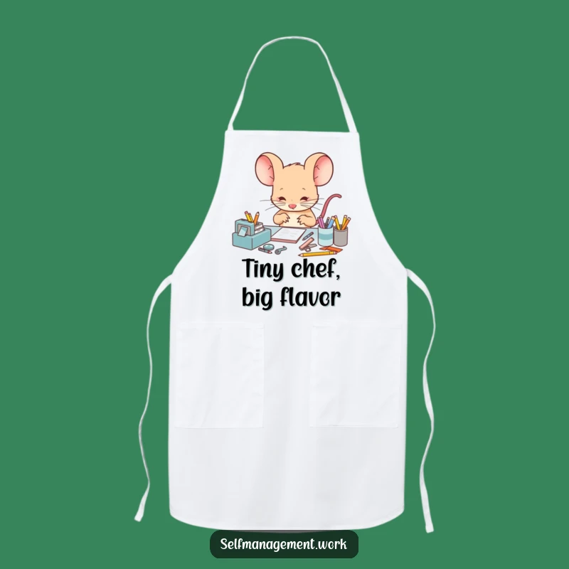 Funny Mouse Apron: Cook with Meticulous Humor and Style.