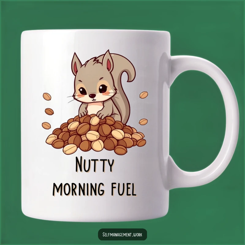 Funny Squirrel Nut Organizer Mug: Hilarious Gift for the Prepared & Prudent
