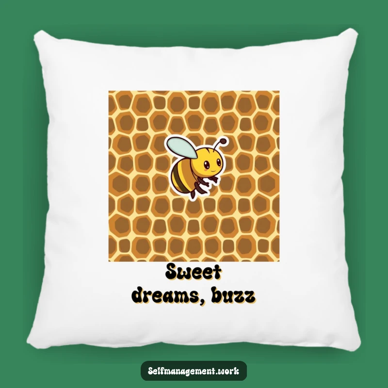 Funny Bee Pillow: Cozy Honeycomb Creator, Adorable Funny Gift