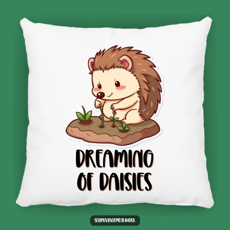 Funny Hedgehog Pillow: Cuddle Up with Garden Comfort.