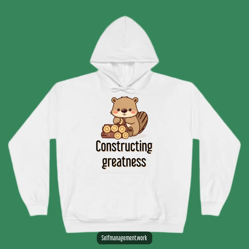 Funny Beaver Dam Builder Hoodie: Cozy & Hilarious Gift for the Constructive