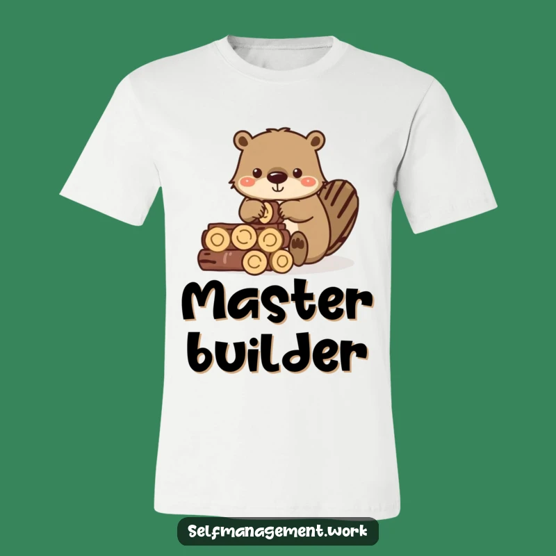 Funny Beaver Log Stack Tee: Witty & Hilarious Gift for the Hard Workers